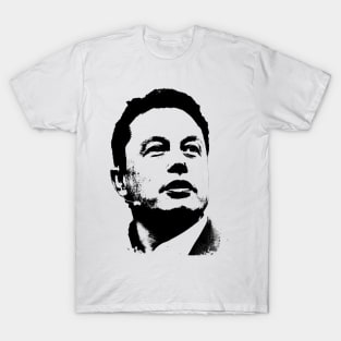 Elon Musk Portrait Pop Art T-Shirt